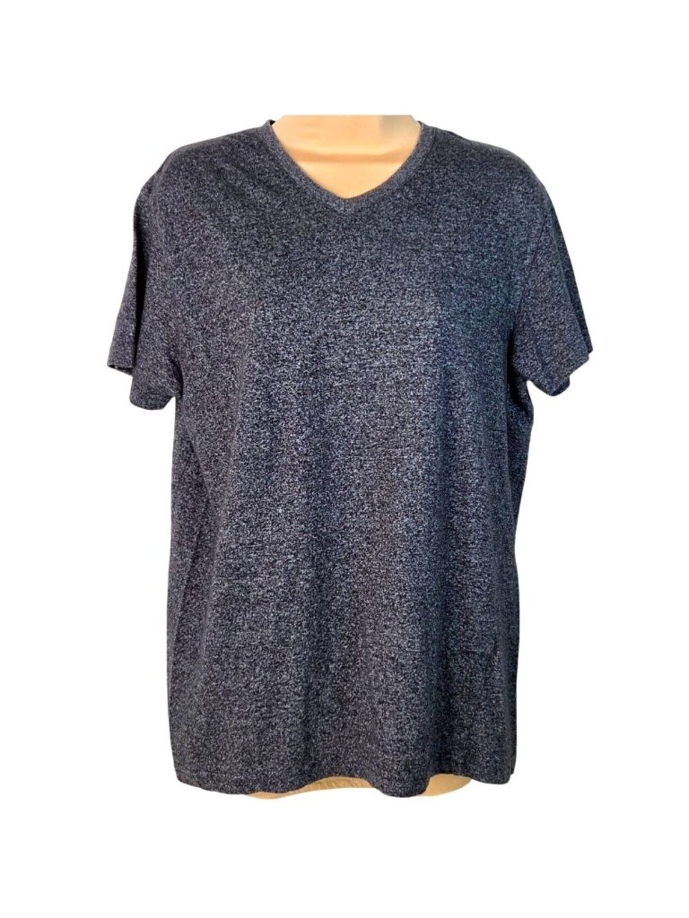 Alpha Beta Men's Gray V Neck Short Sleeve Casual Tee Size L